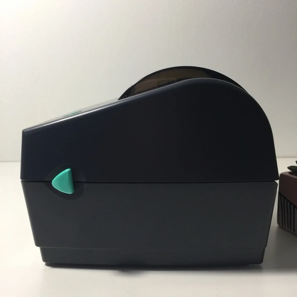 Thermal Label Printer - Dark Gray with Teal Accents